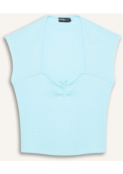 Coool Fitted Crop Kısa Kollu Tişört F2238AX25SM