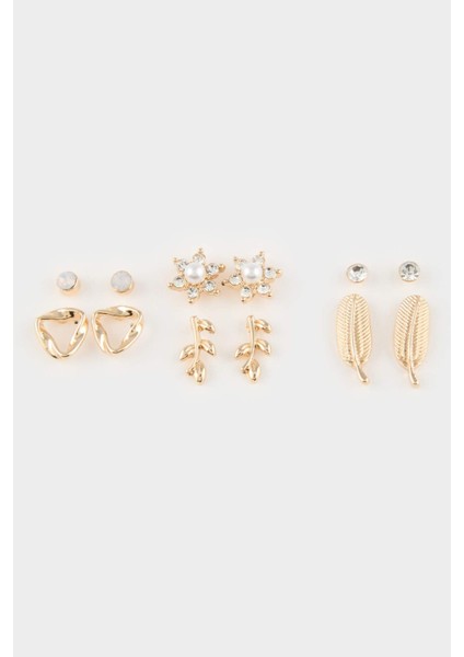 Kadın 6'lı Gold Küpe E8570AXNS