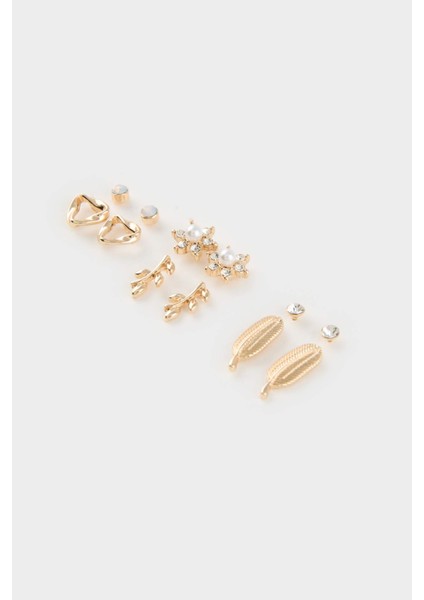 Kadın 6'lı Gold Küpe E8570AXNS fiyatları