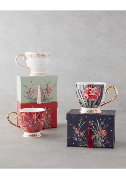 Vespera New Bone China Kupa 460 ml Renkli