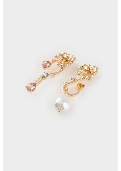 Kadın Çiçekli İncili Küpe E8022AXNS fiyatları