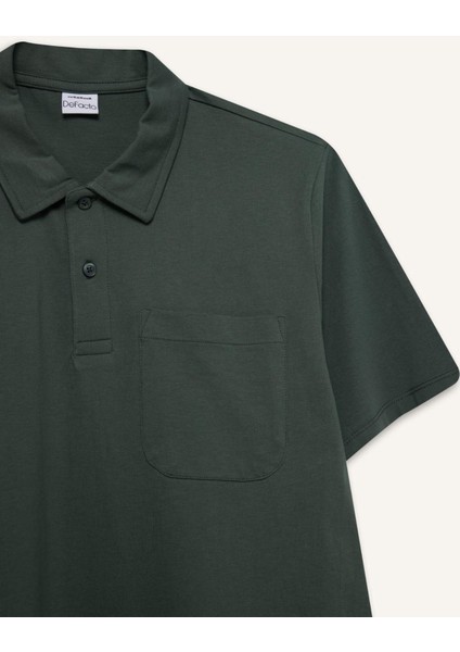 %100 Pamuk Regular Fit Kısa Kollu Polo Tişört D7656AX25SP