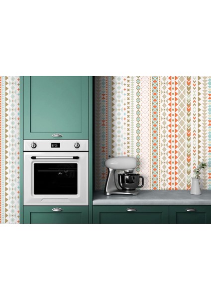 - Modern Iskandinav Tasarımı Duvar Kağıdı Pastel Geometrik ŞEKILLERI-5502