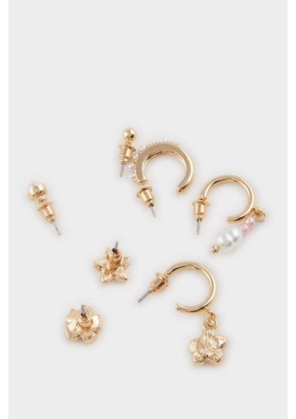 Kadın 9'lu Gold Küpe E8028AXNS modelleri