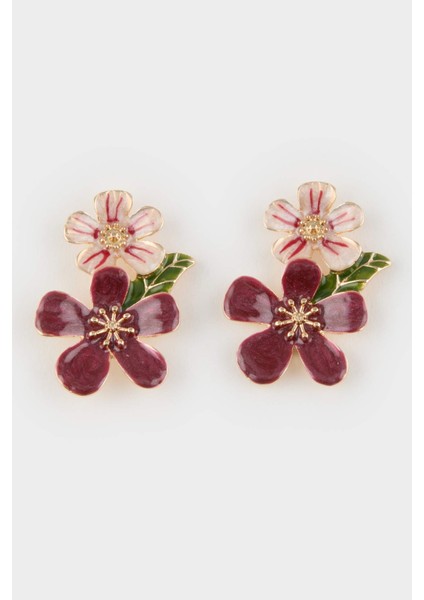 Kadın Çiçekli Küpe E8024AXNS