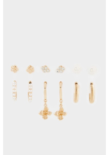 Kadın 6'lı Gold Küpe E8566AXNS