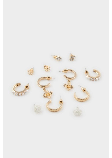 Kadın 6'lı Gold Küpe E8566AXNS fiyatları