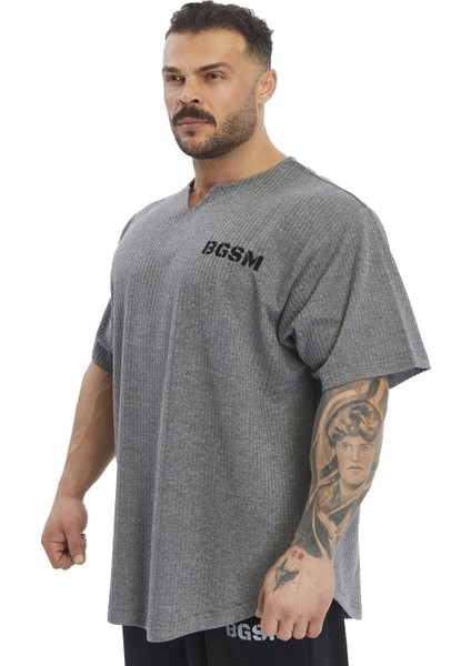 Oversize Pamuklu T-Shirt, Gym Rag Top Bgsm 3376 indirimleri