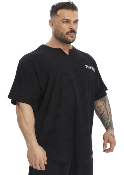 Oversize Pamuklu T-Shirt, Gym Rag Top Bgsm 3376 fiyatları