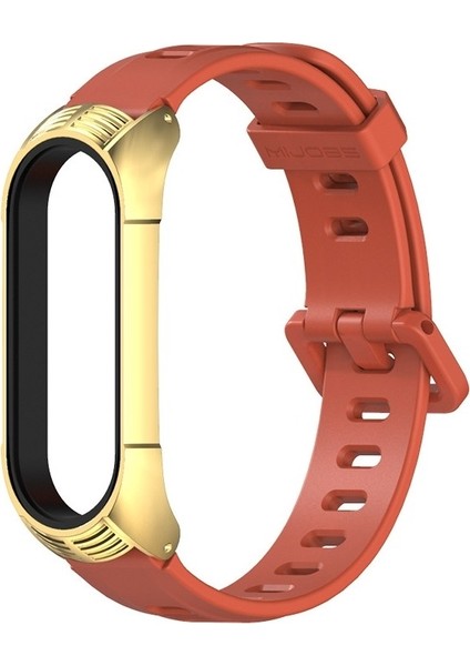 Xiaomi Mı Band Için 6/5/4/3 Silikon Kayış, Stil: Tf Case Siyah+Siyah (Yurt Dışından)