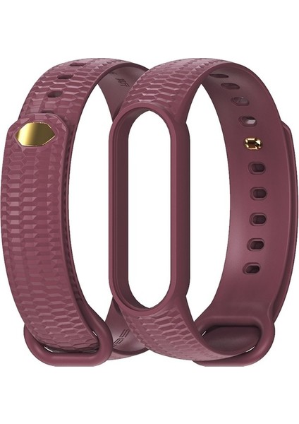 Xiaomi Mi Band 5/6/7 Şarap Kırmızısı Için Silikon Izleme Bandı (Yurt Dışından) indirimleri