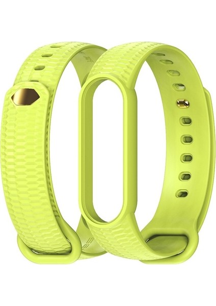 Xiaomi Mi Band 5/6/7 Şarap Kırmızısı Için Silikon Izleme Bandı (Yurt Dışından)