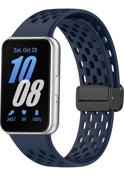 Samsung Galaxy Fit 3 Için Manyetik Toka Silikon Kayış (Yurt Dışından)