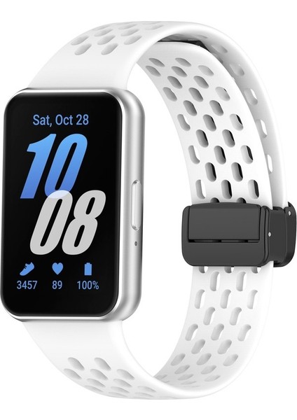 Samsung Galaxy Fit 3 Için Manyetik Toka Silikon Kayış (Yurt Dışından)