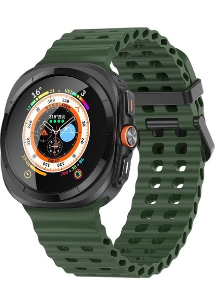 Samsung Galaxy Watch Ultra 47MM Için Ocean Silikon Kayış (Yurt Dışından)