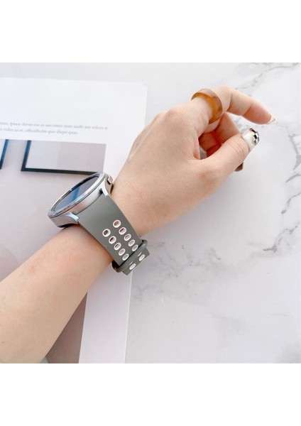 Samsung Galaxy Watch4 Için Silikon Kordonlu Saati 40MM Pembe Beyaz (Yurt Dışından) fırsatları