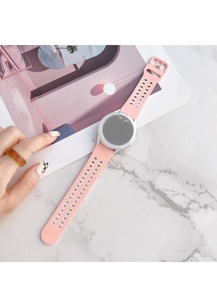 Samsung Galaxy Watch4 Için Silikon Kordonlu Saati 40MM Pembe Beyaz (Yurt Dışından) indirimleri