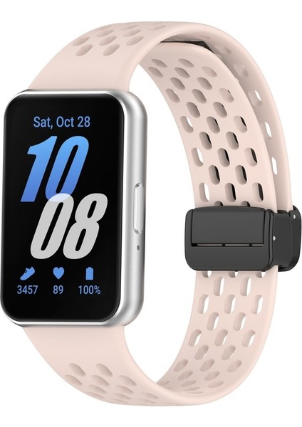 Samsung Galaxy Fit 3 Için Manyetik Toka Silikon Kayış (Yurt Dışından)