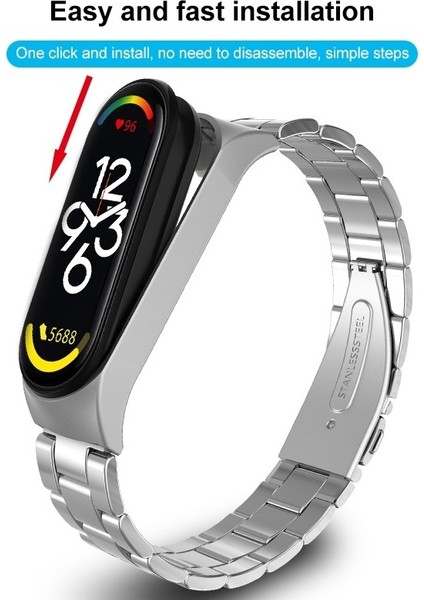 Xiaomi Mi Band 7 Gold Için Üç Kılıf Ste Watch Band (Yurt Dışından) fırsatları