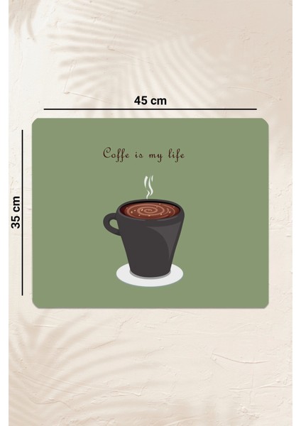 Kahve Makinesi Matı Sıvı Geçirmez Kaymaz Yıkanır Çaycı Çay Espresso Makinesi Pad 35X45CM 27250212