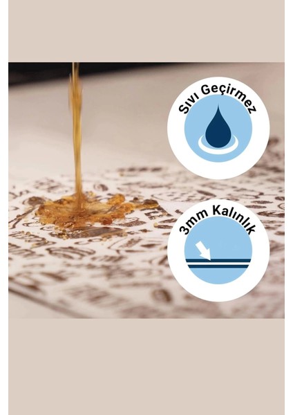 Kahve Makinesi Matı Sıvı Geçirmez Kaymaz Yıkanır Çaycı Çay Espresso Makinesi Pad 35X45CM 27250212