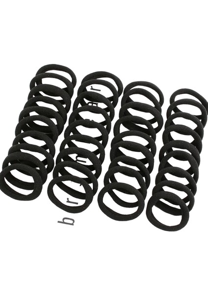 Yeni Basit Siyah Temel Saç Bantları Yüksek Esneklik Kesintisiz Saç Bağları Halatlar Kafa Bandı Ipleri At Kuyruğu Tutucu Kız RenkSiyah 4cmbeden30PCS (Yurt Dışından)