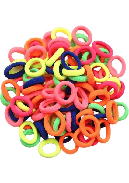 Kadın Kızlar Renkli Naylon Elastik Saç Bantları At Kuyruğu Küçük Saç Kravat Kauçuk Bantları Scrunchie Moda Kids Saç AksesuarStil 01boyut100 Pcs (Yurt Dışından)