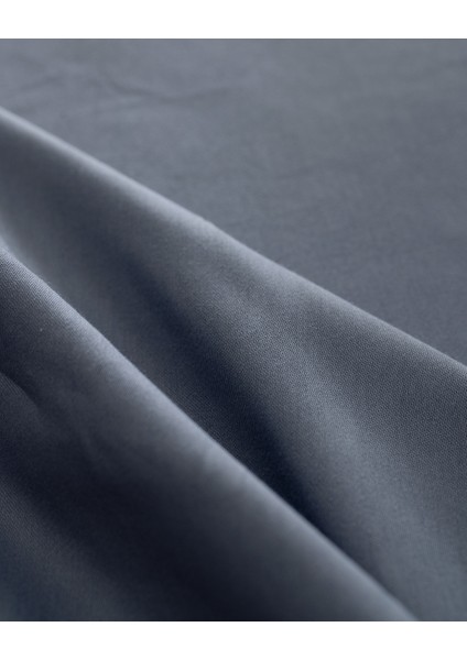 Ciel Tek Kişilik Plus %100 Pamuk Lastikli Saten Çarşaf - Koyu Mavi indirimleri