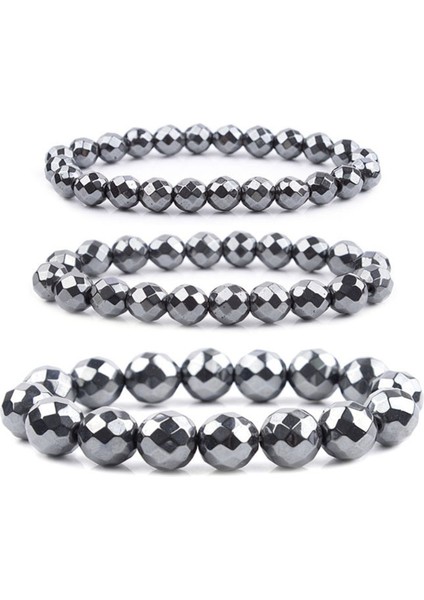 8mm Tarzı Faset Bilezik Hematit Terapi Manyetik Bileklik Boncuk Sağlık Manyetik Boncuk Bileklik Hematit Boncuk Bileklik Erkek Takı Kadın Bilezikler (Yurt Dışından)