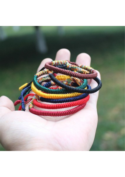 Koyu Yeşil Moda Şanslı Dize Bileklik Erkek Kadın El Yapımı Ayarlanabilir Örgü Bilezik Çift Bilezik Yoga Takı Hediye Yeni (Yurt Dışından) fiyatları