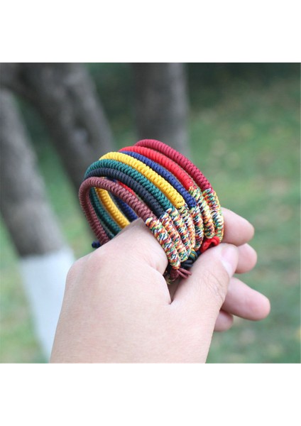 Koyu Yeşil Moda Şanslı Dize Bileklik Erkek Kadın El Yapımı Ayarlanabilir Örgü Bilezik Çift Bilezik Yoga Takı Hediye Yeni (Yurt Dışından) modelleri