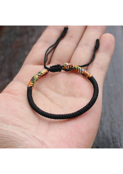 Koyu Yeşil Moda Şanslı Dize Bileklik Erkek Kadın El Yapımı Ayarlanabilir Örgü Bilezik Çift Bilezik Yoga Takı Hediye Yeni (Yurt Dışından) indirimleri