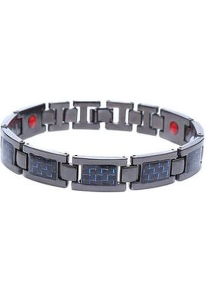 Kırmızı Erkekler Için Manyetik Paslanmaz Bileklik Enerji Germanium Erkek Bileklik El Zinciri Karbon Fiber Hologram Bileklik Erkek (Yurt Dışından) fırsatları