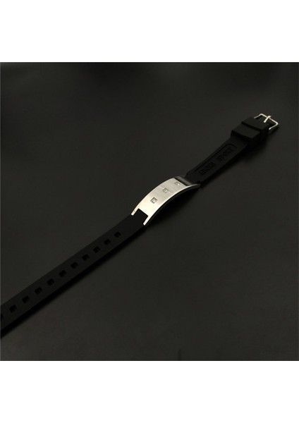 Siyah Düşük, Yüksek Spor Sağlıklı Enerji Bilekliği Silikon Germanium Manyetik Özel Bilezik (Yurt Dışından)