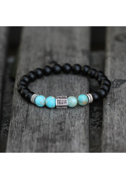 S180MM Stili B Erkek Bileklik Doğal Kaplan Gözü Taşı Boncuk Lapis Lazuli Taşları Difüzör Bilezikler Erkek Takı Hediye (Yurt Dışından) fiyatları