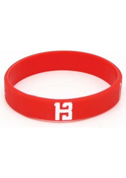 20CM Tarzı Kırmızı Lukenı 1 Adet Erkek Basketbol Spor Bileklik Silikon Bilezik Kaucuk Bileklikler Kolluk Bilezikler ve Bilezikler Hayranlar Hediye SH056 (Yurt Dışından)