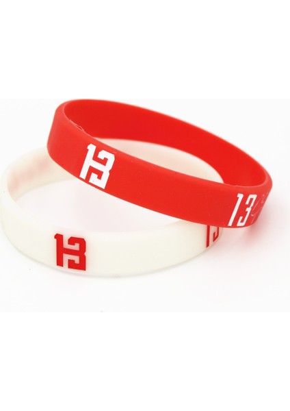 20CM Tarzı Kırmızı Lukenı 1 Adet Erkek Basketbol Spor Bileklik Silikon Bilezik Kaucuk Bileklikler Kolluk Bilezikler ve Bilezikler Hayranlar Hediye SH056 (Yurt Dışından)