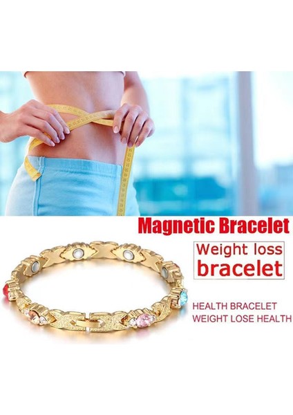 No.9 Boyutu 1 Adet Moda Enerji Manyetik Bilezik Yaratıcı Altın Rengi Parlak Taşlı Kadın Erkek Örgü Bilezik Takı Hediye (Yurt Dışından) fiyatları