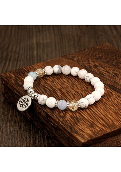 Buda Kadınlar Için Doğal Taşlı Lotus ve Buda Figürü Bilekliği Yoga Işıltılı Boncuklar Yaşam Ağacı Kolyesi (Yurt Dışından) modelleri