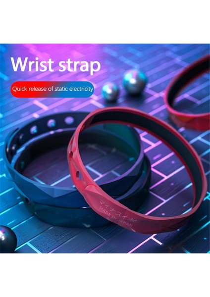 No.5 Boyutu Elektrostatik Yükten Arındırıcı Anti-Statik Vücut Elektrostatik Gevşetici Statik Giderici Bileklik Kablosuz Statik Yok Etme Bileziği (Yurt Dışından)