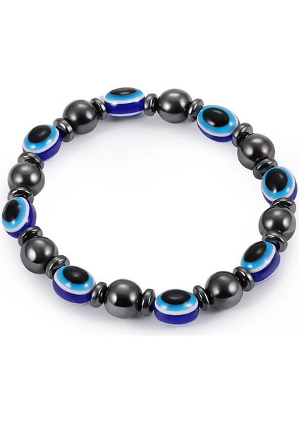 SB1207 Yeni Gelen Türk Nazar Bileklik Hematit Taşı Terapi Sağlık Bakım Manyetik Bilezik Yoga Bilezikleri Kadınlar ve Erkekler Için Takı (Yurt Dışından) fiyatları