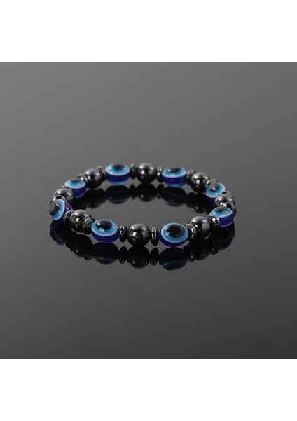 SB1207 Yeni Gelen Türk Nazar Bileklik Hematit Taşı Terapi Sağlık Bakım Manyetik Bilezik Yoga Bilezikleri Kadınlar ve Erkekler Için Takı (Yurt Dışından) modelleri