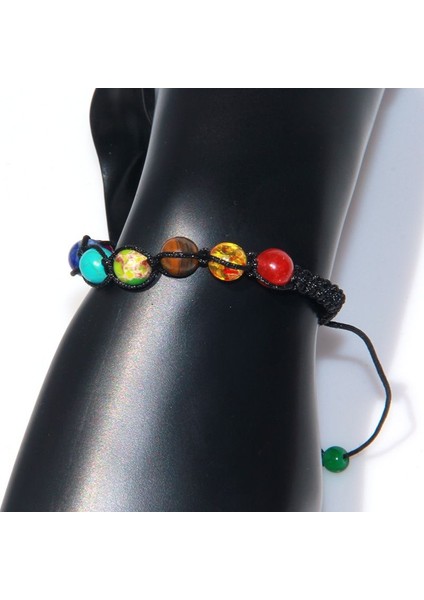 B 2019 Manyetik Çakra Yoga Şifa Dengesi Doğaüstü Lava Reiki Taşları Boncuk Bilezik Kadın Takı Erkek Moda (Yurt Dışından) indirimleri