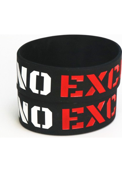 Siyah Stil Siyah 1 Adet Moda Özür Yok Motivasyon Silikon Bileklik Siyah 1 Inç Genişlik Spor Aktiviteleri Kauçuk Bilezikler ve Bileklikler Hediye SH076 (Yurt Dışından) modelleri