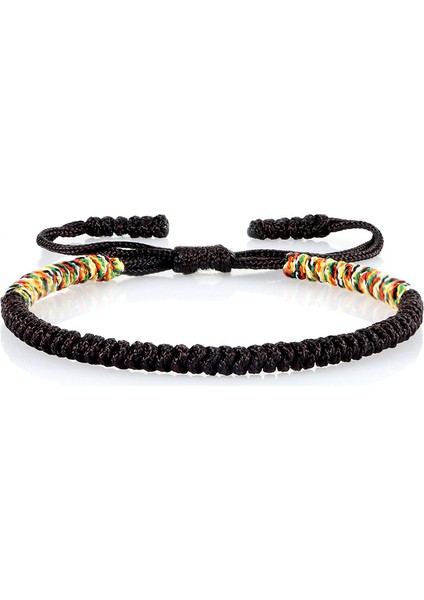 Kahverengi Kadın Erkek Tibetli Budist El Yapımı Örgü Ayarlanabilir Şans Bileklik Takılar Için Çok Renkli Bilezikler & Bilezikler (Yurt Dışından)