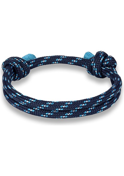 Mavi Yeni Gelen Yüksek Kaliteli Örgü Halat Çok Katmanlı Hayatta Kalma Bilezikleri Erkekler Trendi Basit Renkli Erkek Örgü Ayak Bileziği Kadınlar (Yurt Dışından)