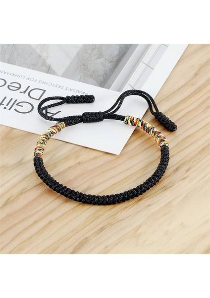 Donanma Kadın Erkek Tibetli Budist El Yapımı Örgü Ayarlanabilir Şans Bileklik Takılar Için Çok Renkli Bilezikler & Bilezikler (Yurt Dışından) modelleri