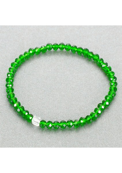 Yeşil Açık Miasol Renkli Yeni Gelen Stil Cam Kristal Boncuklu Halat Mesafe Bileklik Femme El Yapımı Sarma Bilezik Kadınlar ve Kızlar Için (Yurt Dışından)