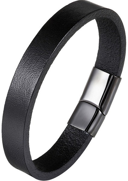 23CM Tarzı Bxg-86 Ccd Moda Hakiki Deri Bileklik Erkek Paslanmaz Çelik Bilezikler Bayanlar Örme Halat Zinciri Erkek Takı Hediye (Yurt Dışından)