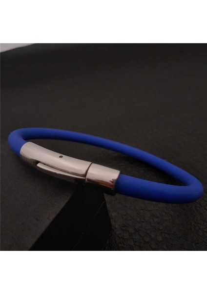 20.5cm Tarzı Mavi Çok Renkli Güçlü Spor Titanium Çelik Bilezik Kol Bandı Uyku Kalitesini Artırır (Yurt Dışından)